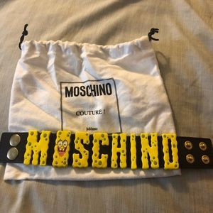 MoschinoxJeremy Scott Spongebob Leather Bracelet